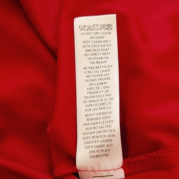 Adrianna Papell Red Stapless Dress - Picture 5 of 8